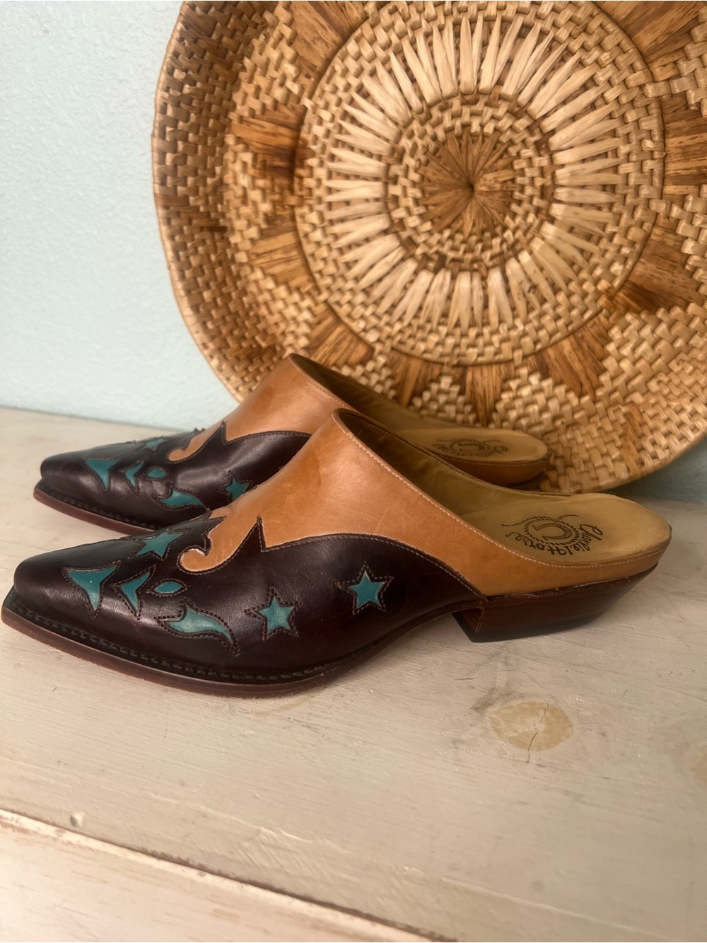 Charlie 1 Horse by Lucchese Western Mule Clogs Size 6.5 - Picture 2 of 5